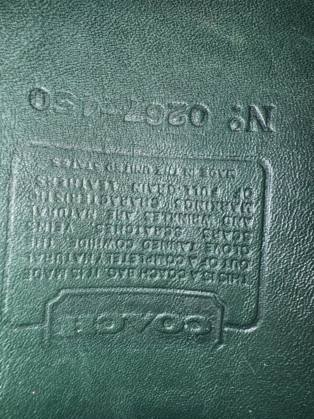Coach Dark Green Leather Satchel with Top Handle and Crossbody Strap - Picture 6 of 9